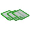 Silicone Alley, 3 Non-stick Silicone Mat Pad, Small Rectangle 5 X 4 Inch, Green view 3