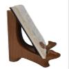 BANBERRY DESIGNS Walnut Wooden Easels - Premium Quality - Folding Display Stand - 7" H - Set of 3 - Ideal for Medium Sized Plates - Plaques - Books - Tiles view 4