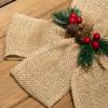 LaRibbons 3 Inch Burlap Wide Fabric Craft Ribbon10 Yard, Natural Brown Ribbon for Bow Crafting,Wreath-Making, Tree Decoration view 2