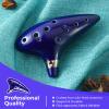 Ohuhu Zelda Ocarina with Song Book (Songs From the Legend of Zelda), 12 Hole Alto C Zelda Ocarinas Play by Link Triforce Gift for Zelda Fans with Display Stand Protective Bag view 4