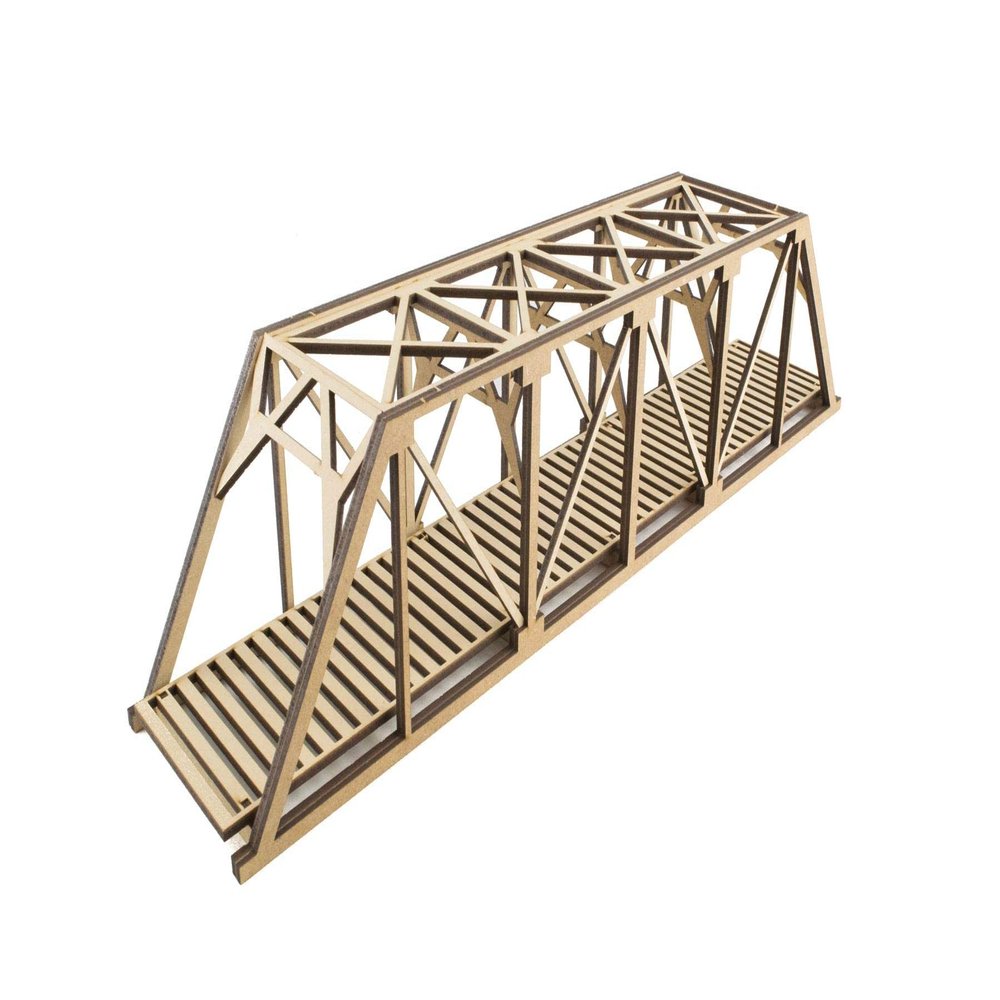 War World Scenics Single Track Low-Detail Girder Bridge 400mm OO/HO Model Railway Diorama