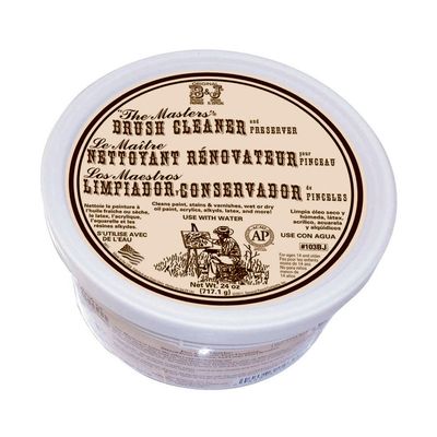 General Pencil 103-BJ The Masters Brush Cleaner and Preserver Tub, 24-Ounce