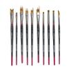 Creative Mark FX Effects Taklon Paint Brushes, Set of 10 - Watercolor, Acrylics & Oil Paint - Soft, Resilient Brush Styles: Multi-Liner, Ribbon, Angular, Dabber, Dagger - w/Resealable Vinyl Pouch view 1