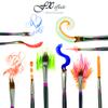 Creative Mark FX Effects Taklon Paint Brushes, Set of 10 - Watercolor, Acrylics & Oil Paint - Soft, Resilient Brush Styles: Multi-Liner, Ribbon, Angular, Dabber, Dagger - w/Resealable Vinyl Pouch view 2
