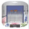 Silver Brush Limited Ultra Mini Miniature Detail Brush Set, Acrylic and Watercolor Brushes, Short-Handle Art Brushes, 12-Piece Set view 1