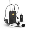 FIFINE Wireless Microphones for Computer, USB Wireless Microphone System for PC and Mac, Headset UHF System with USB Receiver,Transmitter, Headset and Clip Lavalier Lapel Mic-K031B view 1