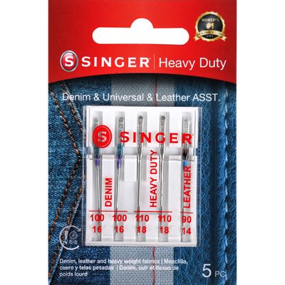 Singer 04801 Universal Heavy Duty Sewing Machine Needles, 5-Count