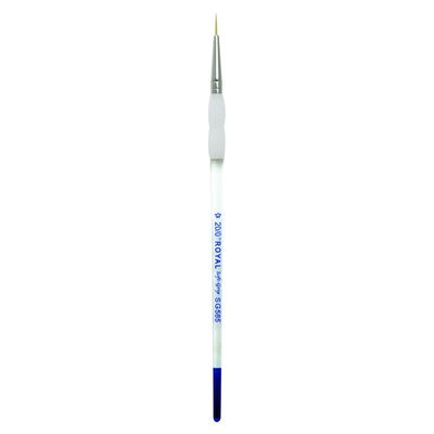 Royal Brush Soft-Grip Golden Taklon Script Liner Brush-Size 0