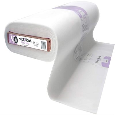 HeatnBond Fusible Fleece Iron-On Fusible Fleece Interfacing for Sewing, Tote Bags, Purses, Quilting, and Home Dcor 100% Polyester Made in USA 20 Inch x 11 Yard Fusible Fleece Bolt