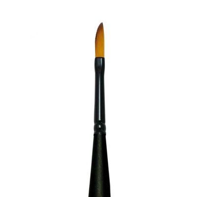 Royal & Langnickel Mini Majestic 1/8" Black Synthetic Flagged Bristle Paint Brush