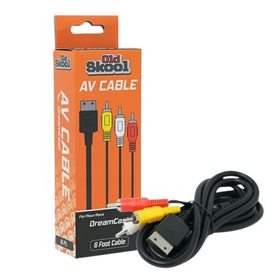 Old Skool Sega Dreamcast AvCable Audio/Video Composite Cable