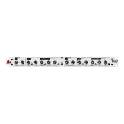 dbx 266xs Professional Audio Compressor/Gate Dynamic Effects Processor with Sidechain Insert. For Portable, Tour, Studio. 1U Single Rack Space, Silver
