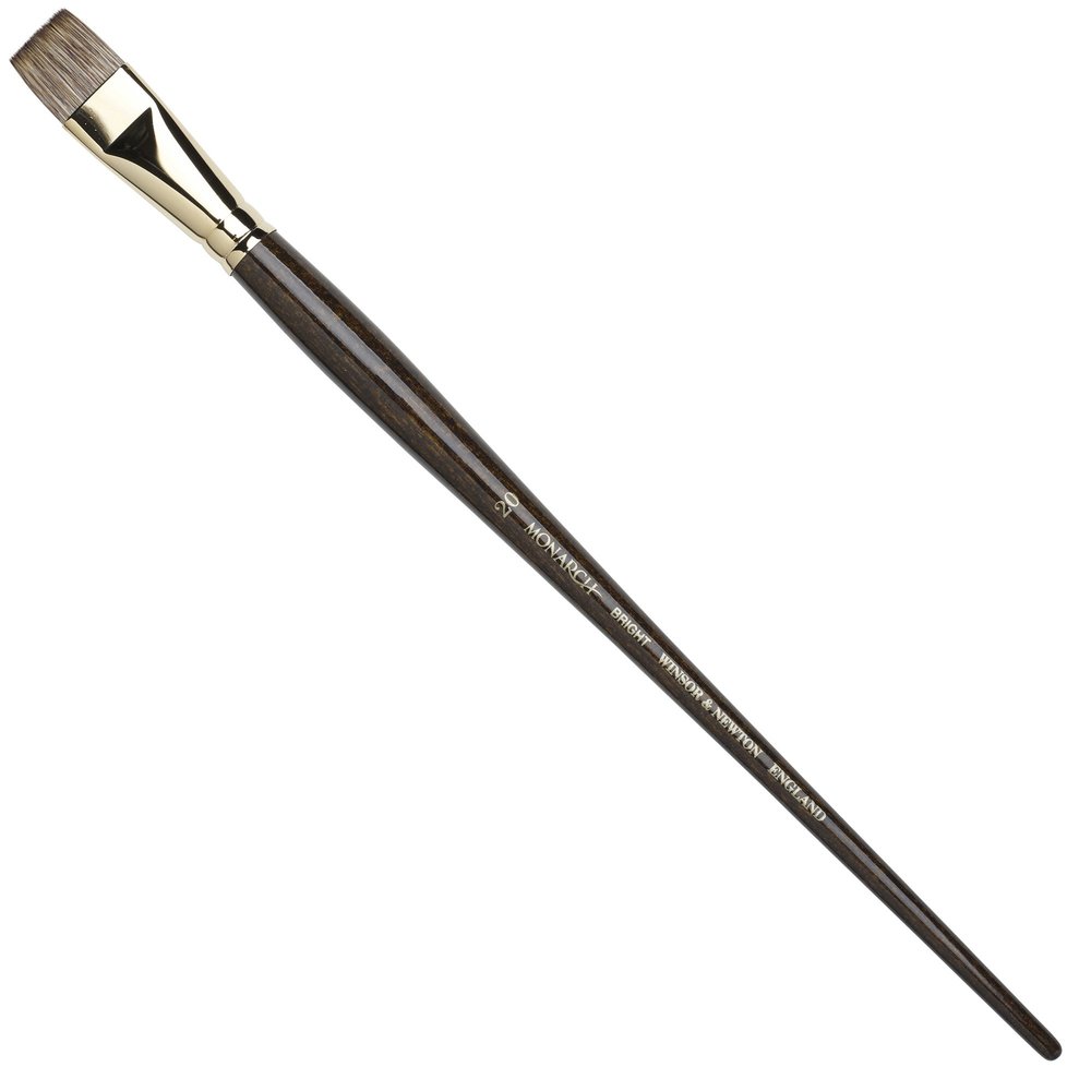 Winsor & Newton Monarch Bright Long Handle Brush, Size 20,Brown