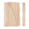 Mandala Crafts Wavy Natural Wooden Fan Handles Sticks for Fan Wedding Programs - Jumbo Bulk Pack of 100 Bidding Auction Paddles view 1