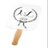 Mandala Crafts Wavy Natural Wooden Fan Handles Sticks for Fan Wedding Programs - Jumbo Bulk Pack of 100 Bidding Auction Paddles view 3