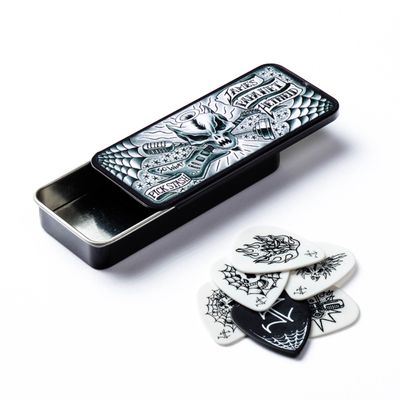 Jim Dunlop James Hetfield Pick Tin, Assorted, .88mm - 6 Picks/Tin