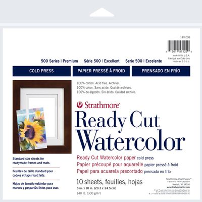 Strathmore Ready Cut W/C Sheets 8X10 140Lb Cp