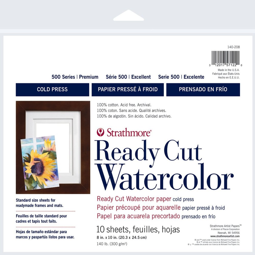 Strathmore Ready Cut W/C Sheets 8X10 140Lb Cp