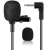 EXMAX Pro Black Micro Mini lavalier Lapel Tie Clip-on 1/8(3.5mm) Jack Condenser Collar Microphone for Belt Pack Mic System,Voice Amplifier,Teachers, Speakers,Coaches,Presentations,Tour Guides view 1