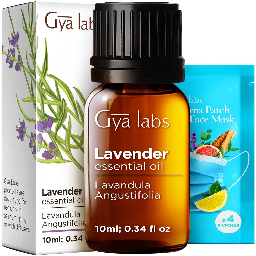 100% Pure Lavender Essential Oil - 0.34 Fl Oz - Lavender Oil for Hair, Skin, Diffuser, Aromatherapy & DIY Candle Making Scent