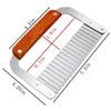 DD-life Pack of 2 Stainless Steel Wavy & Straight Soap Mold Loaf soap cutter Garnish Potato Vegetable Cake Cutter Cutting Tool view 3