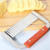 DD-life Pack of 2 Stainless Steel Wavy & Straight Soap Mold Loaf soap cutter Garnish Potato Vegetable Cake Cutter Cutting Tool view 4