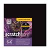 Ampersand Art Supply Scratchbord | 6" x 6" - Pack of 3 | 1/8" Flat Profile | Professional Scratchboard Art Panel | for Scratchboard Drawing, Illustration & Mixed Media view 1