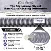 NickelSteel Signature Bass Guitar Strings 5 String Set, Roundwound Electric Bass Strings Medium Light, Incredible Long-Lasting Tone Suited for Rock and Roll, Made in USA, 45-128 Medium LightGauge view 2