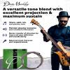 NickelSteel Signature Bass Guitar Strings 5 String Set, Roundwound Electric Bass Strings Medium Light, Incredible Long-Lasting Tone Suited for Rock and Roll, Made in USA, 45-128 Medium LightGauge view 3