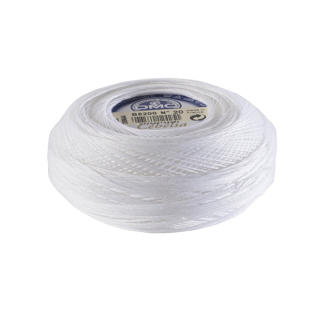 DMC 167G 30-B5200 Cebelia Crochet Cotton, 563-Yard, Size 30, Bright White