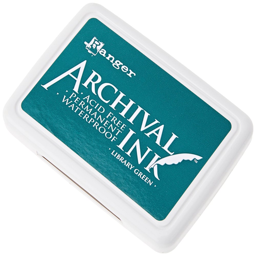 Ranger AIP-31475 Archival Inkpad, Library Green