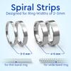 Ring Sizer Adjuster for Loose Rings - 12 Pack, Guards, Spacers & Tighteners, Fits Bands Up to 6mm, Reduces Size by 0.5-1.5, Invisible Design for Women & Men by 5 STARS UNITED view 3