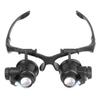 10X 15X 20X 25X LED Magnifier Illuminated Double Eye Glass Jeweler Loupe Repair Magnifying view 1