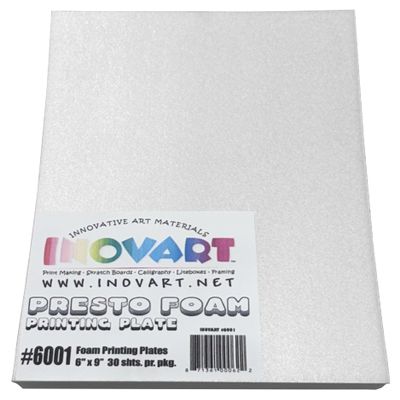Inovart Presto Foam Printing Plates, 6"x9", 30 Sheets
