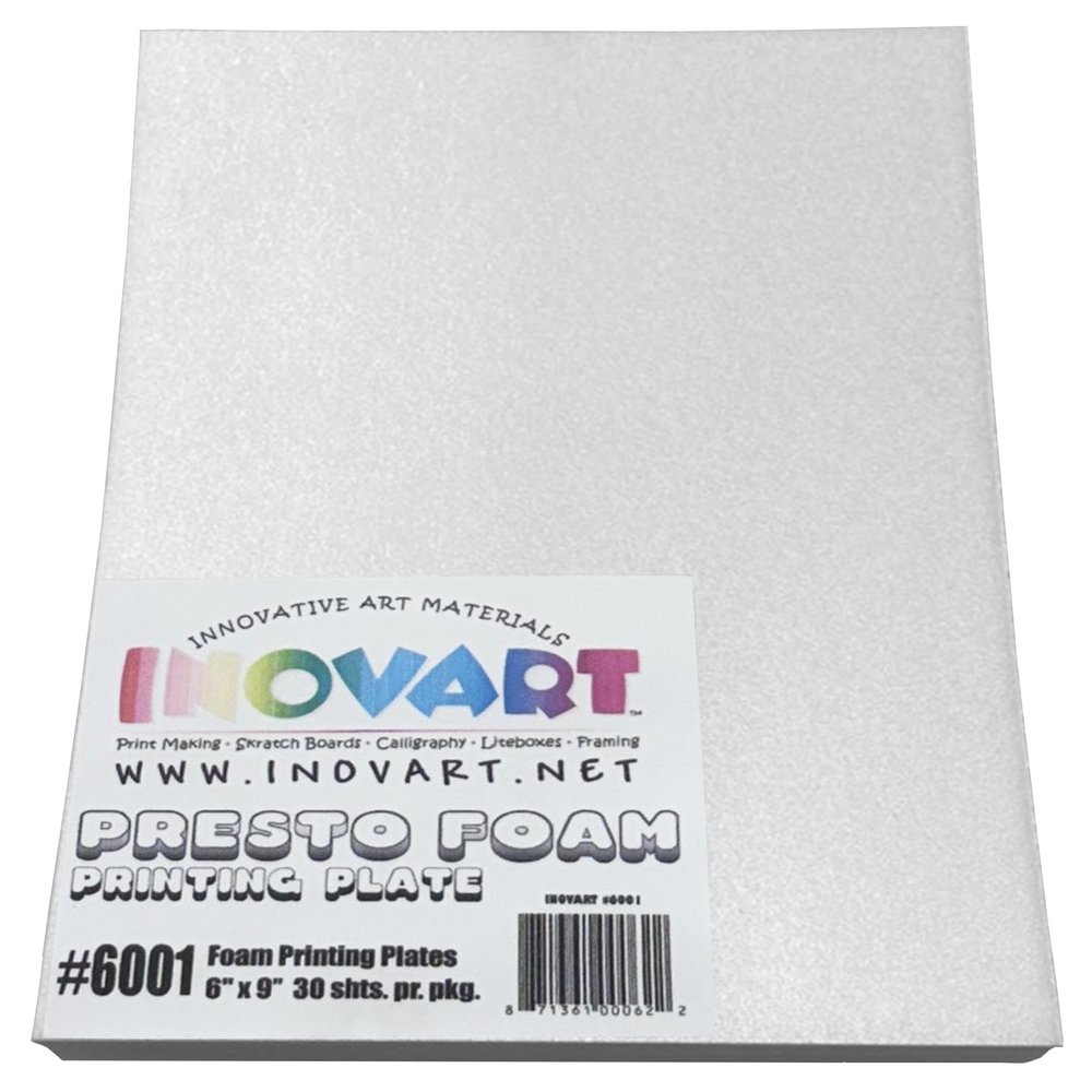 Inovart Presto Foam Printing Plates, 6"x9", 30 Sheets
