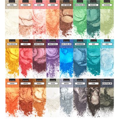 Mica Powder for Resin Coloring 24 Colors Set - Pigment Powder for Nails Cosmetic Grade Mica Powder for Skin - Epoxy Resin Color Pigment Powder Resin Dye Mica Powder for Soap