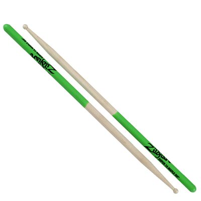 Zildjian Super 7A Maple Green DIP Drumsticks
