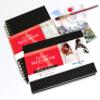 Stillman & Birn Alpha Series Hardbound Sketchbook, 5.5" x 8.5", 150 GSM (Heavyweight), White Paper, Medium Grain Surface view 2