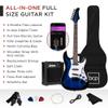 Best Choice Products 39in Full Size Beginner Electric Guitar Starter Kit w/Case, Strap, 10W Amp, Strings, Pick, Tremolo Bar - Hollywood Blue view 3