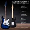 Best Choice Products 39in Full Size Beginner Electric Guitar Starter Kit w/Case, Strap, 10W Amp, Strings, Pick, Tremolo Bar - Hollywood Blue view 4