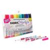 Tulip Permanent Fabric Markers Rainbow 20 Pack - Fine Tip, Minimal Bleed & Fast Drying - Premium Quality for T-shirts, Clothes, Shoes, Bags & Other Fabric Materials view 1