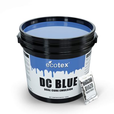 Ecotex DC Blue Screen Printing Emulsion (Quart - 32 oz.) Diazo Required Photo Emulsion for Silk Screens and Fabric- For Screen Printing Plastisol Ink and Screen Printing Kit, Screen Printing Supplies