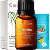 100% Pure Citronella Essential Oil - 0.34 Fl Oz - Citronella Oil for Hair, Skin, Diffuser, Aromatherapy & DIY Candle Making Scent view 1