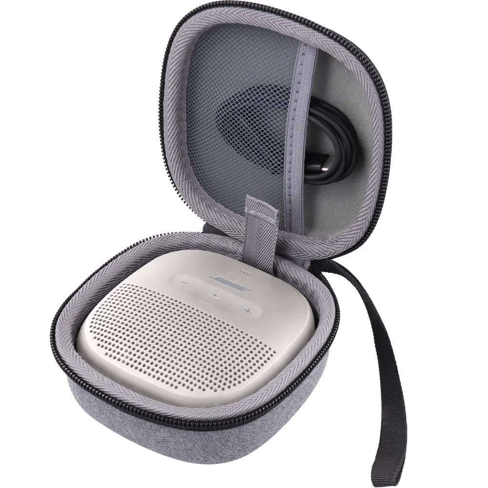 Aenllosi Case for Bose SoundLink Micro Bluetooth Speaker, Bose Speaker Storage Organizer, White Smoke (Case Only)