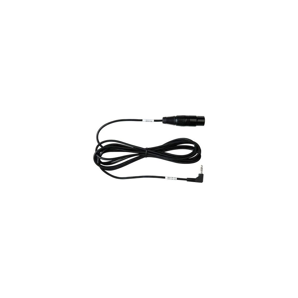 Sescom Sescom SES-TR-153 Female XLR to RA 3.5mm 1/8 Pro DSLR Mic Cable, 10 Ft
