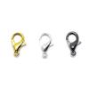 60pcs Mix Silver/Gold/Black Plated Lobster Claw Clasp 12mm ~Jewelry Findings~ view 2