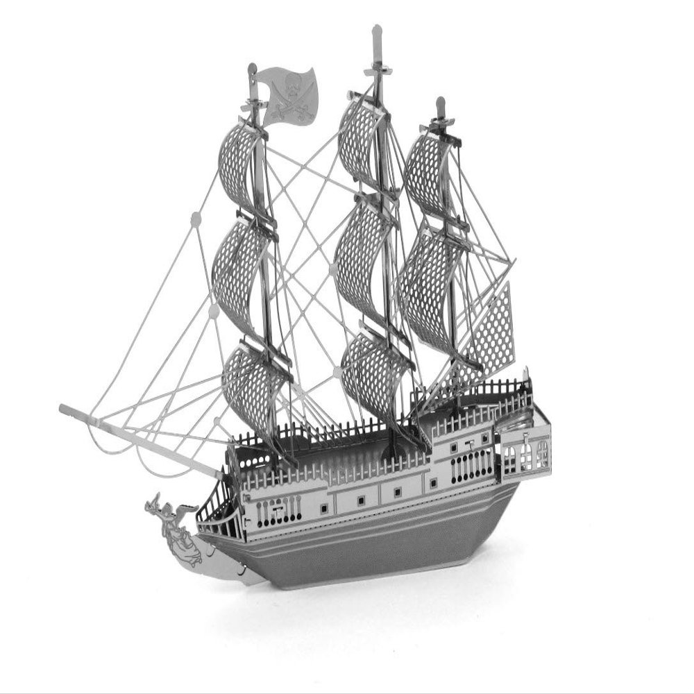 MetalEarth 3D Metal Model - Black Pearl Pirate Ship