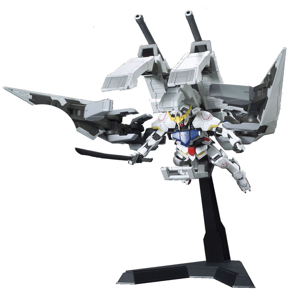 Bandai Hobby HG Gundam Barbatos & Long Distance Transport Booster Gundam IBO Building Kit (1/144 Scale)