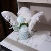 Shekyeon White 16-18inch Ostrich Feathers DIY Craft Large Feather for Wedding Party Centerpicecs Flower Arrangement and Easter Gatsbi Decortion Pack of 10 view 3