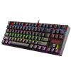 Redragon K552 Mechanical Gaming Keyboard, 87-Key Compact, LED Gaming Keyboard with Red Switches, Anti-Ghosting, Metal Frame for PC Gaming & Typing, Beginner-Friendly (Black) view 1
